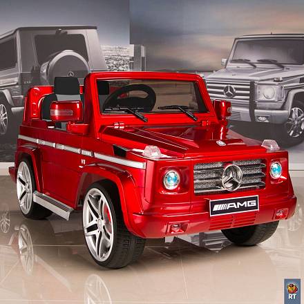 Электромобиль DMD-G55 Mercedes-Benz AMG New Version,  red с резиновыми колесами 